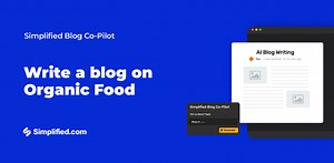 How to Create Organic Food Blogs with AI?