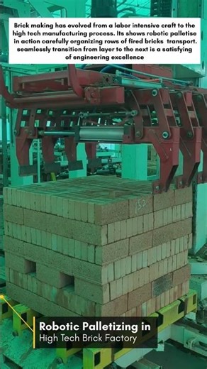 Robotic Palletizing in High Tech Brick Factory