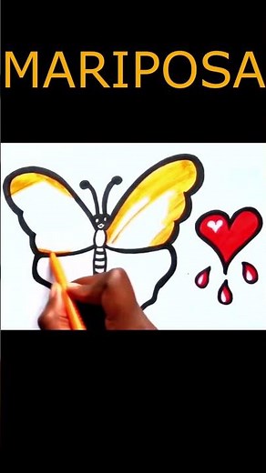 Dibuja y Colorea Una Mariposa 🦋🌈 Dibujos Para Niños #dibujosfaciles #dibujosfelices #drawingforkids
