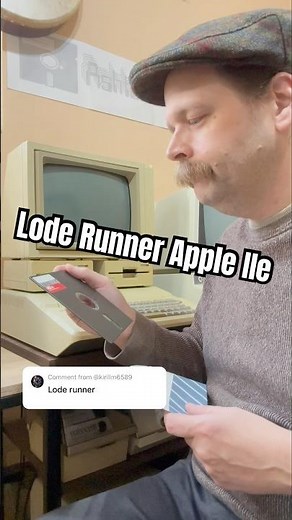 Lode Runner for apple II computers 1983 Brøderbund #retrocomputing #retrogaming #70s #80s #gaming