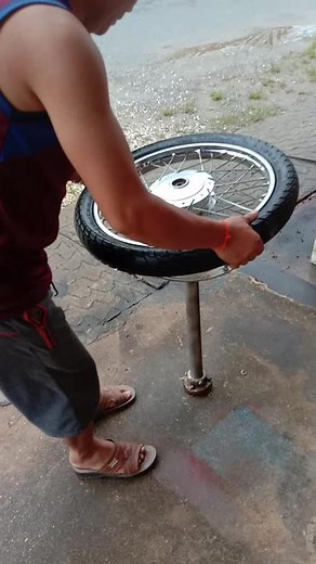 Inspecting Motorcycle Wheel: Outdoor Maintenance Tips