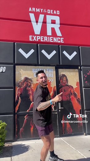 This is one of the newest things to do in Las Vegas! Army of the dead VR experience at area 15! #Vegas #LasVegas