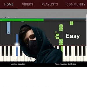 1.4K views · 15 reactions | New upload on the Piano Keyboard Guide YouTube channel. Alan Walker On My Way piano tutorial featuring Sabrina Carpenter and Farruko. 130,000+ YouTube subscribers. #alanwalker #alanwalkeronmyway #piano | Piano-Keyboard-Guide.com | Facebook