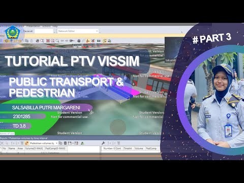 Part 3. Tutorial PTV Vissim Public Transport & Pedestrian