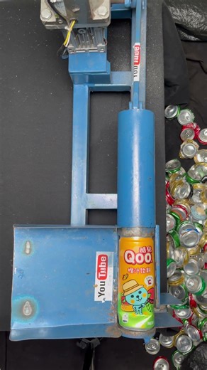 各国易拉罐声音挑战#DIY#Can crushing#Wooden machine#cans #satisfying #CansTV#ASMR#跟着博主云解压#FallintoShorts