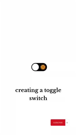 creating a toggle switch #html #javascript #csstricks #webdeveloper #fyp #techtok