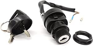 HiSport Ignition Key Switch 2 Wire - Compatible with Kawasaki ATV KLF 220 250 300 400 Lakota KEF300A Prairie Bayou 300 400 ATV