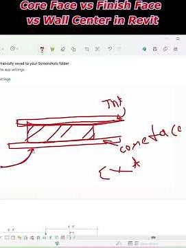 Core Face vs Finish Face vs Wall Center in Revit | Which to Use? 🚀 #shorts #ytshorts #Revit