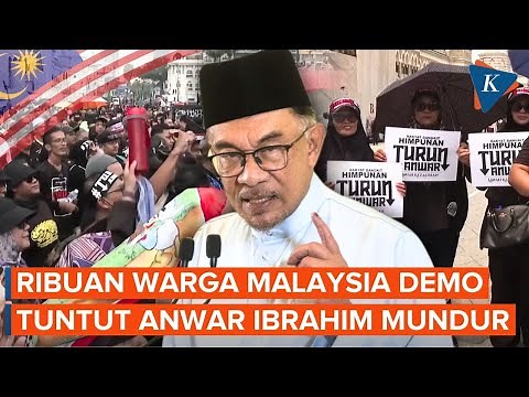 Ribuan Warga Malaysia Demo Tuntut PM Anwar Ibrahim Mundur, Mahathir Mohamad Ikut