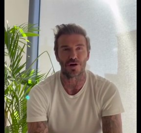 David Beckham's Instagram account gets taken over by a Ukrainian doctor in Kharkiv