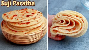 1.2M views · 4.1K reactions | সুজি দিয়ে সকালের নাস্তাই নরম তুলতুলে সুজির পরোটা তৈরির সহজ রেসিপি। Suji Paratha Recipe - Breakfast Recipe | Elisa's Cooking Recipes | Facebook
