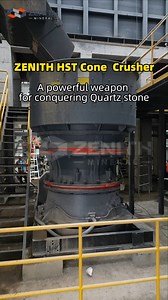 Quartzite, a mineral rock with high silica content. How to transform hard Quartz rock into an energy material? Crushing is the first step. And the ZENITH HST Cone Crusher is the powerful weapon for conquering Quartz stone. ✅Say no to overpriced underperformers. Simple structure, wear-resistant vulnerable parts, minimal replacement needs, significantly reduced maintenance hours and costs. Intelligent Hydraulic Control System, minimizing unplanned downtime to ensure continuous stable performance. 