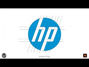 How to Design HP Logo in Adobe Illustrator | Logo Design Tutorial