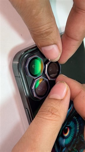 Premium iPhone camera lens protection 📸✨ stylish look + strong safety! #shorts