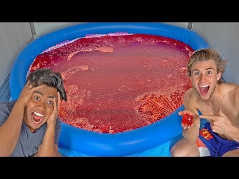 WORLDS biggest JELLO Filled Pool! ft Guava juice