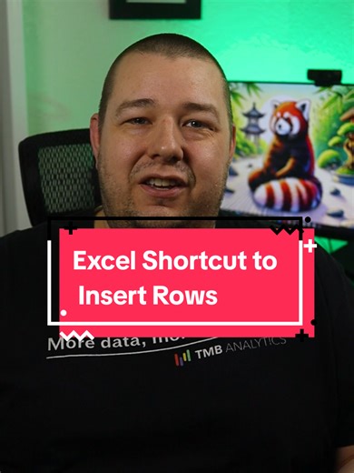 Excel Keyboard Shortcuts to Insert Rows