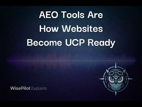 AEO Tools Are How Websites Become UCP Ready | WisePilot Explains