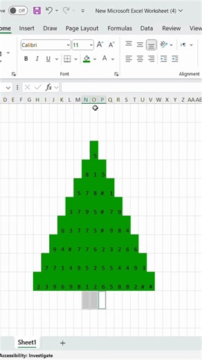 Building a Christmas Tree 🎄 in Excel Using Data Analysis Techniques #excel #dataextractor