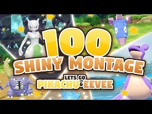 100 EPIC SHINY MONTAGE! Pokemon Let's GO Pikachu and Eevee Epic Shiny Reactions and Funny Moments!