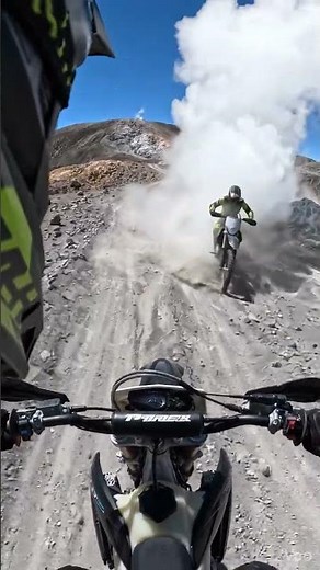 POV: Dirt Bike Ride Through an Active Volcano Zone #motopov #volcano #dirtbikelife