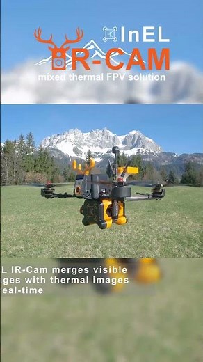 NEW thermal camera system designed for FPV drones - InEL IR-Cam #short #fpv