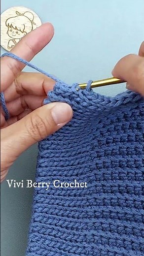 Easy Crochet Stitch Just Slip Stich on Back Loop