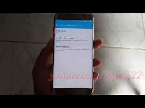 Samsung Galaxy S7 Edge : How to Enable or Disable dual clock lock screen (Android Marshmallow)