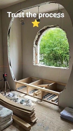 DIY Boho Reading Nook Build | Incredible Window Seat Transformation #shorts #youtubeshorts #viral