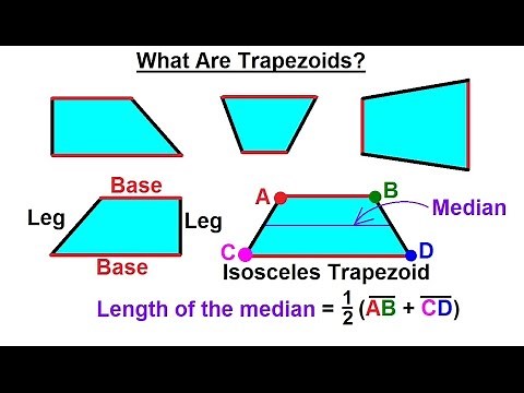 Geometry - Basic Terminology (15 of 34) What Are Trapezoids?