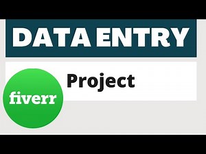 Data Entry Work Demo for Beginners on Fiverr | Easy Job to Make Money Fiverr | Upwork | Easy Mentor