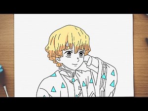 Anime Drawing Zenitsu Anime Demon Slayer