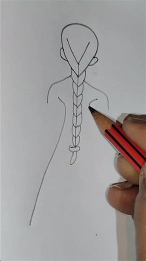 girl back drawing #drawing #varshachoudhariofficial #drawing #comedyfilms