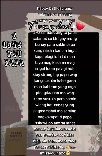 Happy Birthday Papa Message Ideas Tagalog