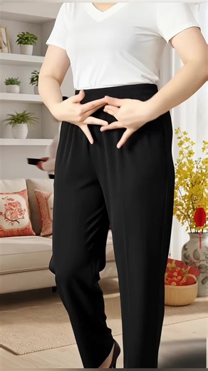 Quần Trung Niên Nữ Dài Chất Poly Co Giãn Thoải Mái