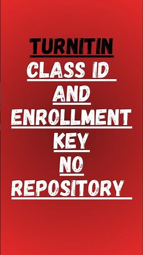 Turnitin Free class Id and enrollment key use in 2025 Episode 75 #turnitin #norepository#plagiarism