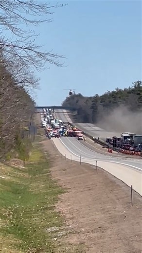 Video of the aftermath of a crash on I-95 which killed an Albion woman and left her husband in critical condition. The Maine Wire can officially confirm the crash was caused by an individual who entered the US illegally. STORY: https://www.themainewire.com/2024/05/man-involved-in-four-car-crash-that-left-maine-woman-dead-entered-u-s-illegally-in-january-oguzhan-cildir/ (Video originally posted by Jim Keithley) | The Maine Wire