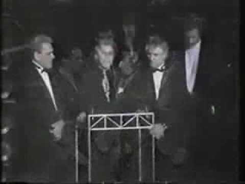 Frankie Valli & the Four Seasons receiving the Rock & Roll Hall of Fame Award