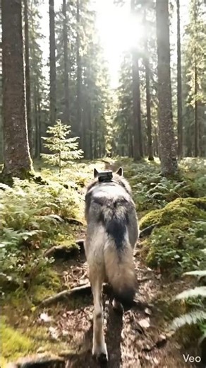 Wolf POV 🐺 Running Through Forest | Real Animal Camera Footage