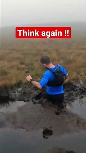 Dangerous Peat Bog! #trailrunning #fellrunning #running #peatbog #dangerous