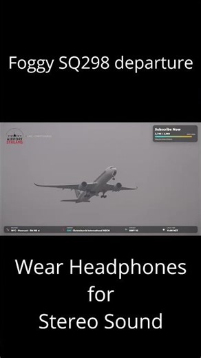 Engine Roar & Stereo Sound into the Clouds - Singapore Airlines Departure