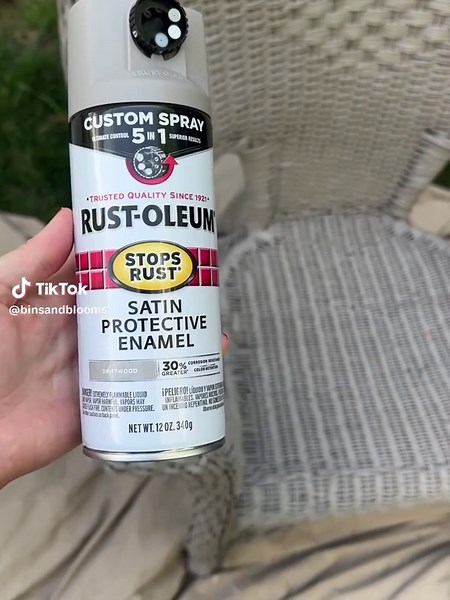 Reviving Old Wicker Chairs with Driftwood Spray Paint