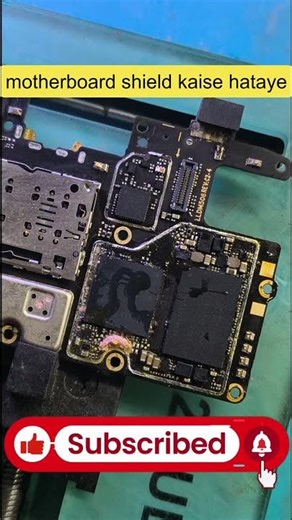 how to remove motherboard shield 💯 easy way #trending #mobilerepairing # motherboard shield remove