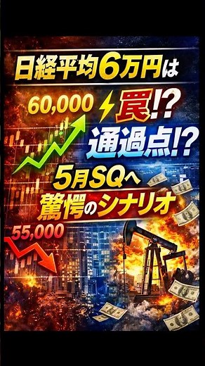 【ゆっくり解説】日経平均6万円は「罠」か「通過点」か？5月SQに向けた驚愕のシナリオとオプション建玉の正体【ゆっくり投資】【ゆっくりお金】