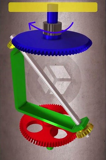 Bevel Differential Reducer Mechanism | Smart Torque Control ⚙️ #shorts