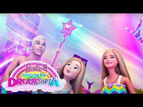 @Barbie | Barbie Dances with 🧜‍♀️ Rainbow Light Mermaids! | Barbie Return to Dreamtopia!