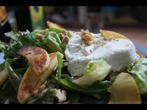 Salat mit Ziegenkäse - Rezept und Anleitung