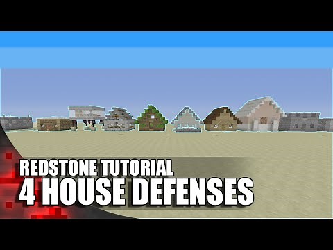 4 Redstone Defenses For Your House In Minecraft!