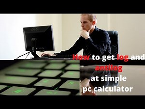 how take log and antilog with simple pc window laptop calculator #vustudents#MTH101#STA301#MTH100