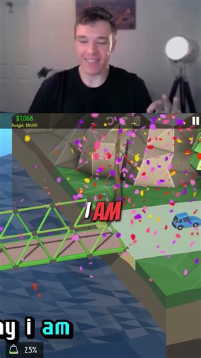 Bridge building madness! #polybridge2 #polybridge #youtubeshorts