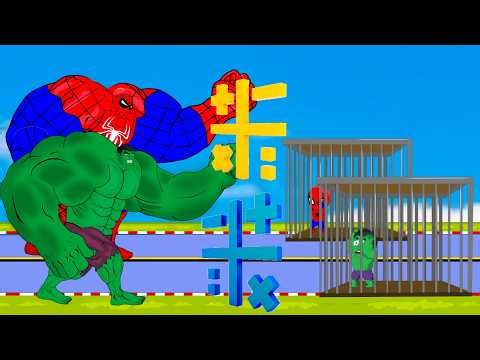 Hulk and Spider-Man Race to Save Their Babies Math Challenge